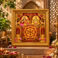 Lakshmi–Kuber Yantra Divine Wall Art Frame