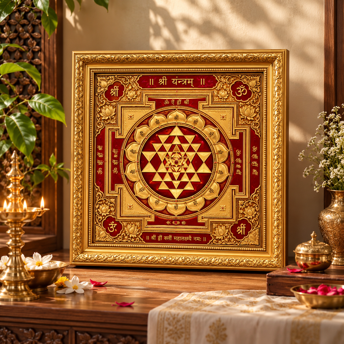Shri Yantra Divine Wall Art Frame
